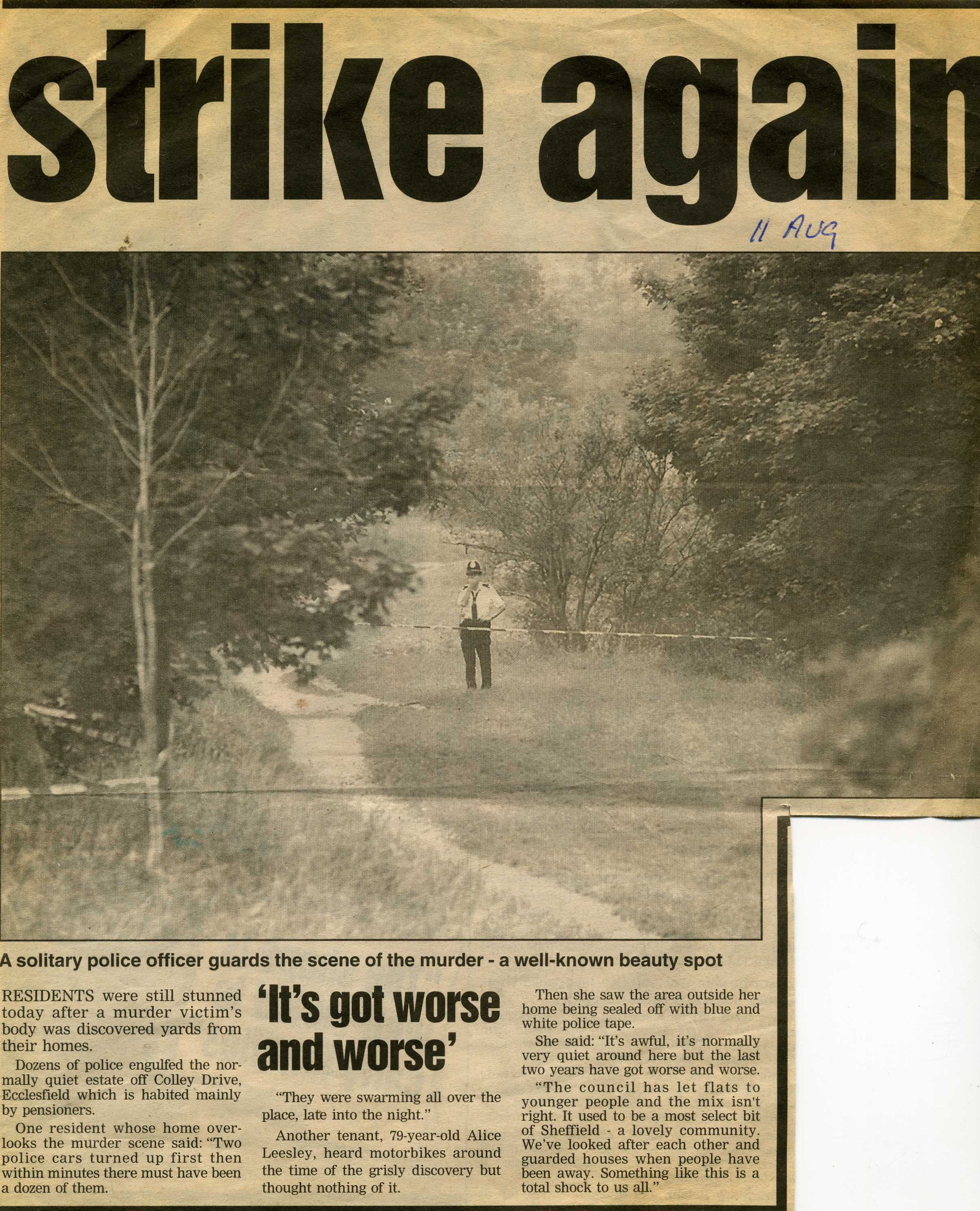 BODY IN BROOK Killer may strike again part 3