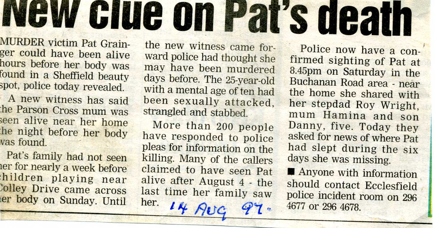 New clue on Pat's death