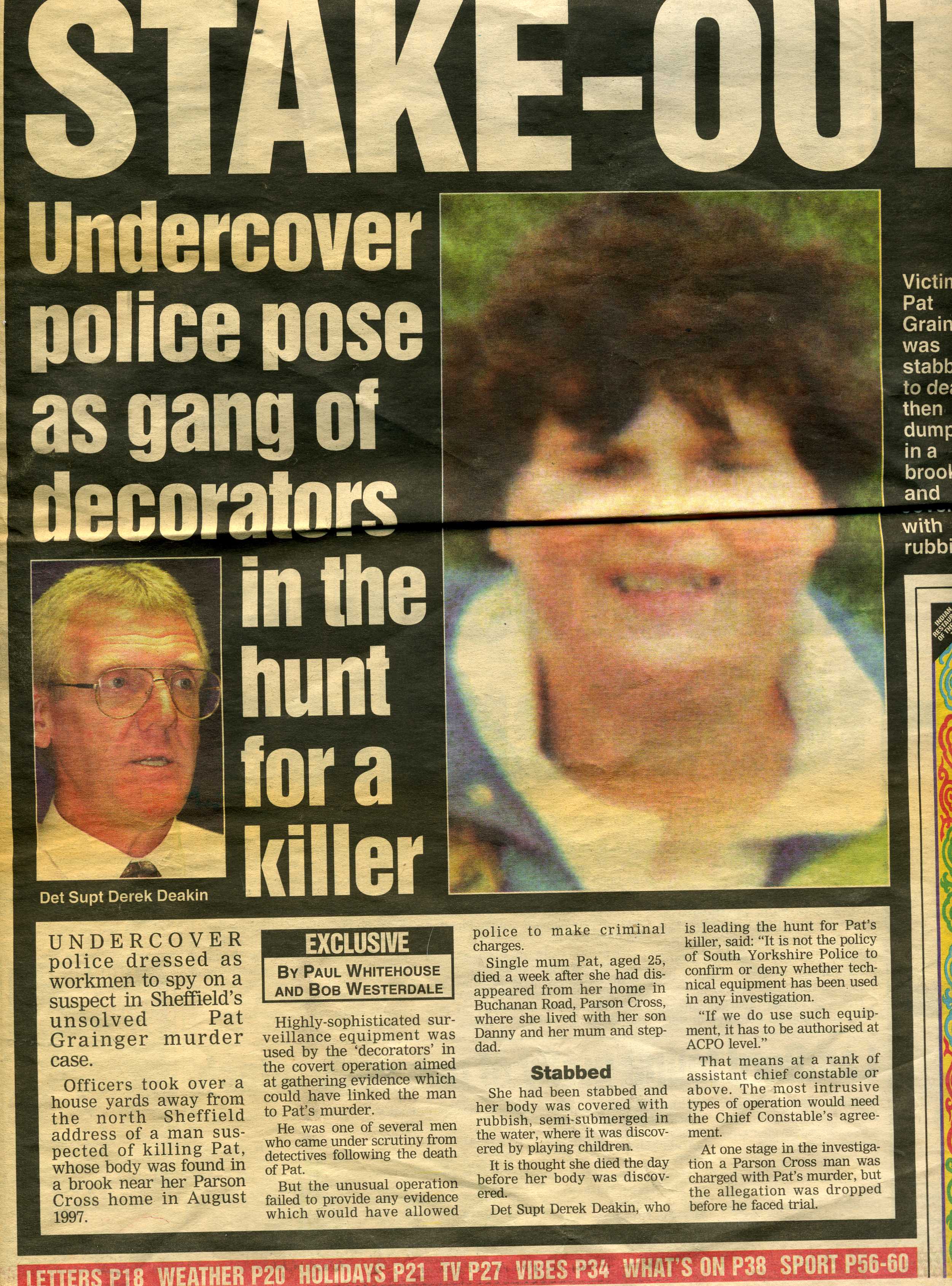STAKE-OUT undercover police pose as gang of decorators in the hunt for a killer