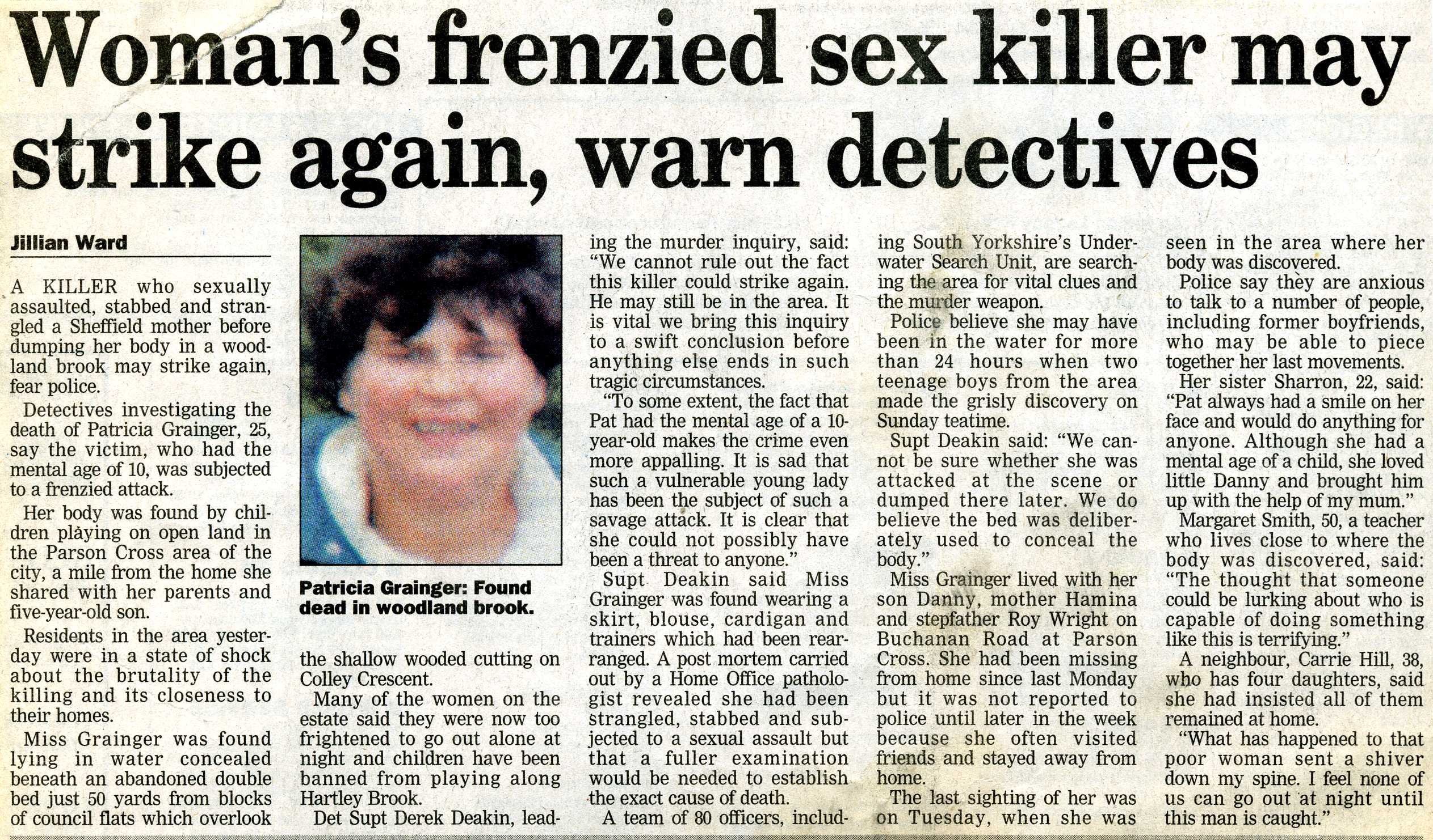 Womans frenzied sex killer may strike again, warn detectives